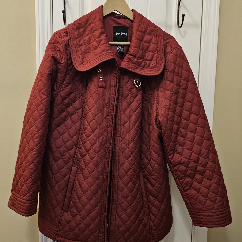 Maggie Barnes Deep Red Jacket